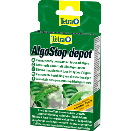 Tetra Algo Stop Depot эффективно борется со всеми видами водорослей