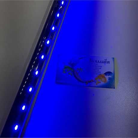 Подводная светодиодная лампа для аквариума LED Barbus голубая 35 см