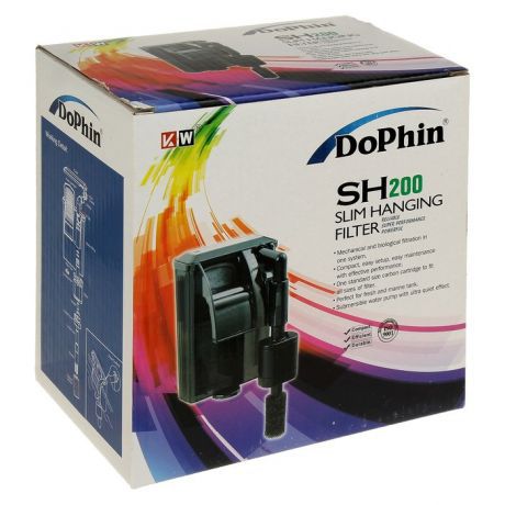 Dophin SH-200 навесной фильтр для аквариума (рюкзачок)