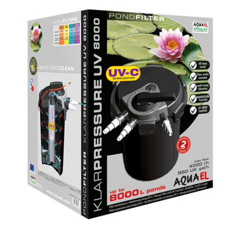 KLARPRESSURE UV 8000 (без насоса) напорный фильтр для пруда и водоема