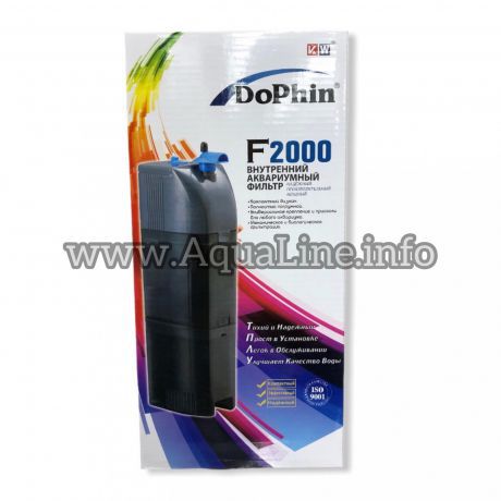 Внутренний фильтр Dophin F-2000 (губка+картридж с углем)