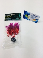 Пластиковое декоративное растение для аквариума №006