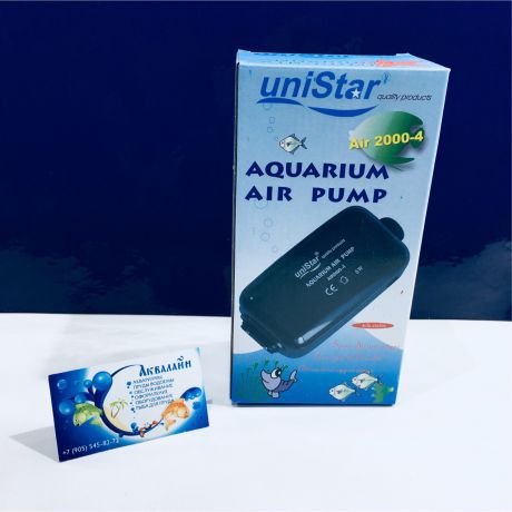 Компрессор для аэрации аквариума Unistar/Resun 2000-4
