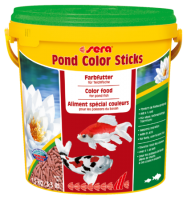 Sera Pond Color Sticks 10 л. (палочки) корм для яркости окраски прудовых рыб 